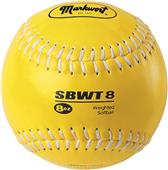 Markwort 12" Color Coded Weighted Leather Softball Markwort 12" Color Coded Weighted Leather Softball