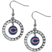 Silver Moon NFL Chicago Bears CZ Earrings Silver Moon NFL Chicago Bears CZ Earrings