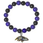 Silver Moon NFL Baltimore Ravens Bead Bracelet Silver Moon NFL Baltimore Ravens Bead Bracelet