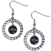 Silver Moon NFL Baltimore Ravens CZ Earrings Silver Moon NFL Baltimore Ravens CZ Earrings