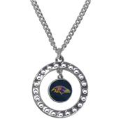 Silver Moon NFL Baltimore Ravens CZ Necklace Silver Moon NFL Baltimore Ravens CZ Necklace