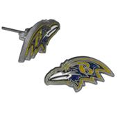 Silver Moon NFL Baltimore Ravens Stud Earrings Silver Moon NFL Baltimore Ravens Stud Earrings