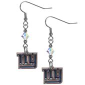 Silver Moon New York Giants Long Dangle Earrings Silver Moon New York Giants Long Dangle Earrings