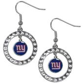 Silver Moon NFL New York Giants CZ Earrings Silver Moon NFL New York Giants CZ Earrings