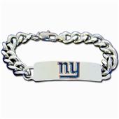 Silver Moon NFL New York Giants Steel ID Bracelet Silver Moon NFL New York Giants Steel ID Bracelet