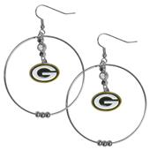 Silver Moon NFL Green Bay Packers Hoop Earrings Silver Moon NFL Green Bay Packers Hoop Earrings