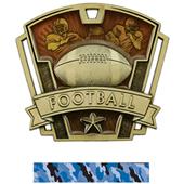 Hasty Awards 3" Varsity Football Medals M-787F Hasty Awards 3" Varsity Football Medals M-787F
