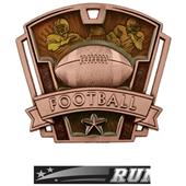 Hasty Awards 3" Varsity Football Medals M-787F