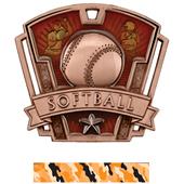 Hasty Awards 3" Varsity Softball Medals M-787O Hasty Awards 3" Varsity Softball Medals M-787O