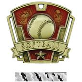 Hasty Awards 3" Varsity Softball Medals M-787O Hasty Awards 3" Varsity Softball Medals M-787O