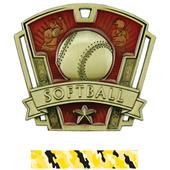 Hasty Awards 3" Varsity Softball Medals M-787O Hasty Awards 3" Varsity Softball Medals M-787O