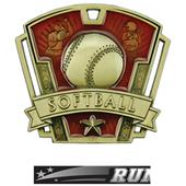 Hasty Awards 3" Varsity Softball Medals M-787O Hasty Awards 3" Varsity Softball Medals M-787O