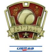 Hasty Awards 3" Varsity Softball Medals M-787O Hasty Awards 3" Varsity Softball Medals M-787O