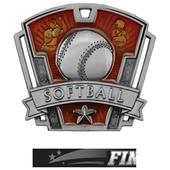 Hasty Awards 3" Varsity Softball Medals M-787O Hasty Awards 3" Varsity Softball Medals M-787O