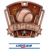 Hasty Awards 3" Varsity Softball Medals M-787O Hasty Awards 3" Varsity Softball Medals M-787O