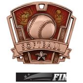 Hasty Awards 3" Varsity Softball Medals M-787O Hasty Awards 3" Varsity Softball Medals M-787O
