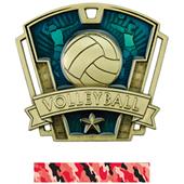 Hasty Awards 3" Varsity Volleyball Medals M-787V Hasty Awards 3" Varsity Volleyball Medals M-787V