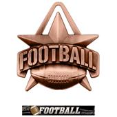 Hasty Awards 2" All-Star Football Medals M-790F Hasty Awards 2" All-Star Football Medals M-790F