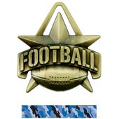 Hasty Awards 2" All-Star Football Medals M-790F Hasty Awards 2" All-Star Football Medals M-790F