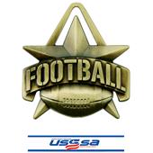 Hasty Awards 2" All-Star Football Medals M-790F Hasty Awards 2" All-Star Football Medals M-790F