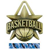 Hasty Awards 2" All-Star Basketball Medals M-790B Hasty Awards 2" All-Star Basketball Medals M-790B