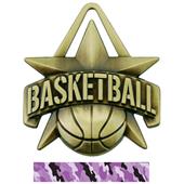 Hasty Awards 2" All-Star Basketball Medals M-790B Hasty Awards 2" All-Star Basketball Medals M-790B