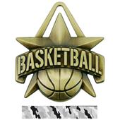 Hasty Awards 2" All-Star Basketball Medals M-790B Hasty Awards 2" All-Star Basketball Medals M-790B