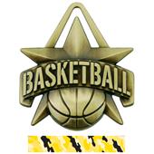 Hasty Awards 2" All-Star Basketball Medals M-790B Hasty Awards 2" All-Star Basketball Medals M-790B
