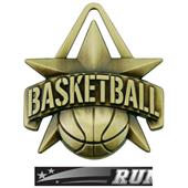 Hasty Awards 2" All-Star Basketball Medals M-790B Hasty Awards 2" All-Star Basketball Medals M-790B