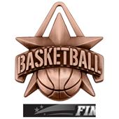 Hasty Awards 2" All-Star Basketball Medals M-790B Hasty Awards 2" All-Star Basketball Medals M-790B