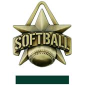 Hasty Awards 2" All-Star Softball Medals M-790O Hasty Awards 2" All-Star Softball Medals M-790O