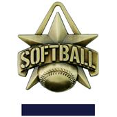 Hasty Awards 2" All-Star Softball Medals M-790O Hasty Awards 2" All-Star Softball Medals M-790O