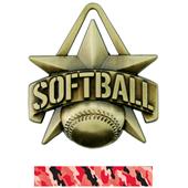 Hasty Awards 2" All-Star Softball Medals M-790O Hasty Awards 2" All-Star Softball Medals M-790O