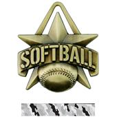 Hasty Awards 2" All-Star Softball Medals M-790O Hasty Awards 2" All-Star Softball Medals M-790O