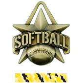 Hasty Awards 2" All-Star Softball Medals M-790O Hasty Awards 2" All-Star Softball Medals M-790O