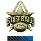 Hasty Awards 2" All-Star Softball Medals M-790O Hasty Awards 2" All-Star Softball Medals M-790O