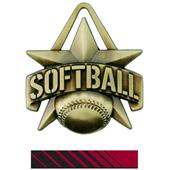 Hasty Awards 2" All-Star Softball Medals M-790O Hasty Awards 2" All-Star Softball Medals M-790O