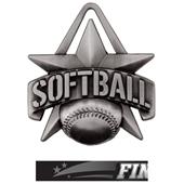 Hasty Awards 2" All-Star Softball Medals M-790O Hasty Awards 2" All-Star Softball Medals M-790O