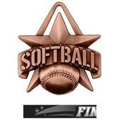 Hasty Awards 2" All-Star Softball Medals M-790O Hasty Awards 2" All-Star Softball Medals M-790O