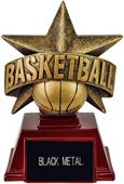 Hasty Awards 6" All Star Resin Basketball Trophy Hasty Awards 6" All Star Resin Basketball Trophy
