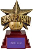 Hasty Awards 6" All Star Resin Basketball Trophy Hasty Awards 6" All Star Resin Basketball Trophy
