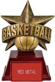 Hasty Awards 6" All Star Resin Basketball Trophy Hasty Awards 6" All Star Resin Basketball Trophy