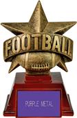 Hasty Awards 6" All Star Resin Football Trophy Hasty Awards 6" All Star Resin Football Trophy
