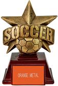 Hasty Awards 6" All Star Resin Soccer Trophy Hasty Awards 6" All Star Resin Soccer Trophy