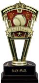 Hasty Award 7" Baseball Varsity Trophy Marble Base Hasty Award 7" Baseball Varsity Trophy Marble Base