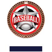 Hasty Awards 2.5" All-Star Crest Baseball Medals Hasty Awards 2.5" All-Star Crest Baseball Medals