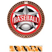 Hasty Awards 2.5" All-Star Crest Baseball Medals Hasty Awards 2.5" All-Star Crest Baseball Medals