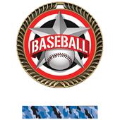 Hasty Awards 2.5" All-Star Crest Baseball Medals Hasty Awards 2.5" All-Star Crest Baseball Medals