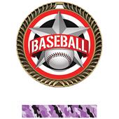 Hasty Awards 2.5" All-Star Crest Baseball Medals Hasty Awards 2.5" All-Star Crest Baseball Medals