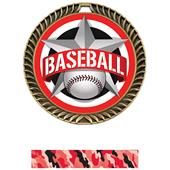Hasty Awards 2.5" All-Star Crest Baseball Medals Hasty Awards 2.5" All-Star Crest Baseball Medals